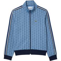 Lacoste Paris Zip-Up Jacquard Track Jacket - Light Blue/Blue