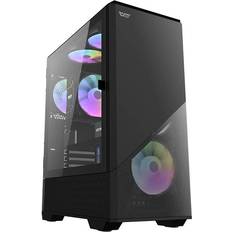 1 stk - Midi Tower (ATX) Kabinetter darkFlash DLC31 ATX Tempered Glass Black