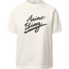 Anine Bing T-paidat Anine Bing Jaylin Tee Signature - White