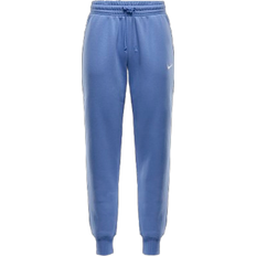 Blue - Women Pants Nike Women's Sportswear Phoenix Fleece Mid-Rise Sweatpants - Royal Pulse/Sail