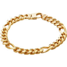 Jaxxon 14k Bracelets Jaxxon Figaro Chain Bracelet 8mm - Gold