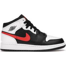 Nike 1 Mid GS - White/Black/Chile Red