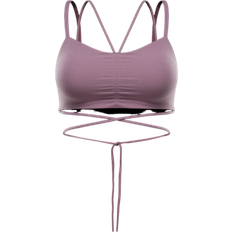 Mesh Bras Nike Zenvy Strappy Wrap Women's Light-Support Padded Sports Bra - Plum Dust/White