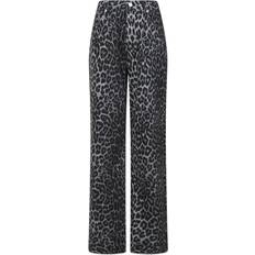 Neo Noir Simona Leopard Pants - Grey