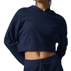 Ribbed - Women Sweaters Alo Muse Hoodie - Navy