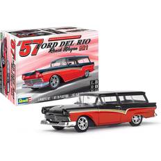 Revell Model Kit Revell Level 5 Model Kit 1957 Ford Del Rio Ranch Wagon 2-in-1 Kit 1/25 Scale Model