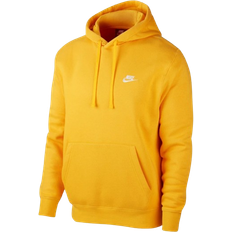 Gul - Herre - Hoodies Sweatere Nike Sportswear Club Fleece Pullover Hoodie - University Gold/White