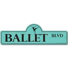 Interior Details Ballet Street Sign 18 x 6 in Wall Decor