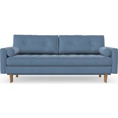 4 Seater - Sofa Beds Sofas Hykkon Jacquelyn Matt Velvet Sofa 218cm 4 Seater