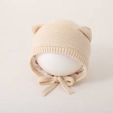 Cheap Beanies Shein Infant Ear Protective Warm Knit Hat - Cute Unisex