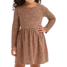 OEKO-TEX Dresses Children's Clothing Cat & Jack Toddler Long Sleeve Printed Dress - Brown