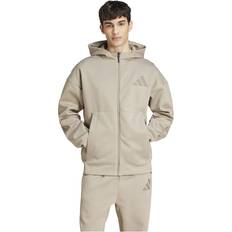 Beige - Uomo Abbigliamento Z.N.E. Full-Zip Hooded Track Jacket - Putty Beige