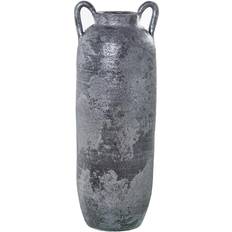 Alexandra House Living Antique Finished Ceramic Silver Vase 46cm