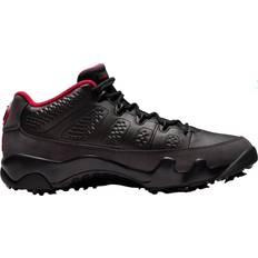 Schwarz Golfschuhe reduziert NIKE Air Jordan 9 G - Black/True Red/Dark Charcoal