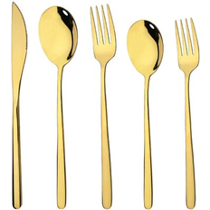 Mercer41 Cherylle Piece Flatware of 4 Gold Cutlery Set