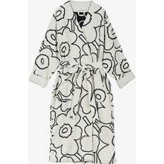 Luonnonväri Alusvaatteet Marimekko Piirto Unikko Bademantel XL - Ivory/Black