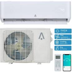 Acekool Illuminant store, Emorefun 18000 BTU Smart Mini Split Air Conditioner with Heater 23 SEER Wall Mount AC Unit with Installation Kit