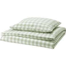 IKEA Ektandvinge 1 Örngott 150x200 50x60 cm Påslakan Grön, Grå, Vit (200x150cm)