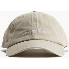 H&M Men Accessories H&M Embroidered Motif Cotton Cap - Beige