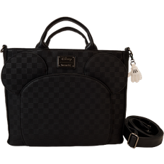 À carreaux Cartables Loungefly Mickey Mouse Checked Tote Bag - Black