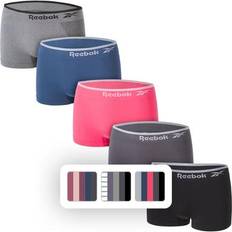 Reebok Panties Reebok Seamless Boyshort - Heather Grey Melange/Dark Denim/Twisted Pink/Blackened Pearl/Black