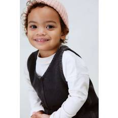 H&M Denim Pinafore Dress - Grey