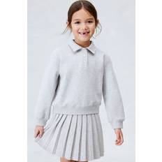 Jersey Sweatshirts H&M Girls Sweatshirt Polo Shirt - Grey