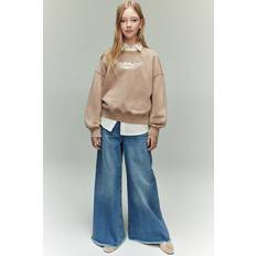 Beige Sweatshirts H&M Motif-Detail Sweatshirt - Beige