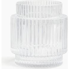 H&M Glass - White Candle Holder 10cm