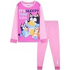 Bluey Lång Pyjamas Set - Rosa