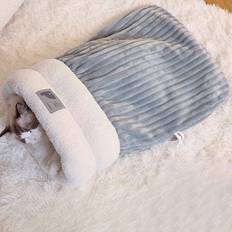 Temu Cozy Polyester Cat Bed with Tunnel