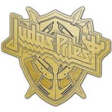 Silber Broschen Judas Priest Invincible Shield Pin - Silver/Coloured