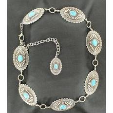 Turquoise Accessories Ariat Concho Chain Belt - Silver