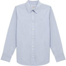 Guess Blouses Guess Oversized Long-Sleeve Pocket Shirt - Bleu