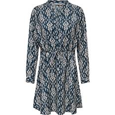 Only Onlcory Kleid - Dunkelblau/Weiß