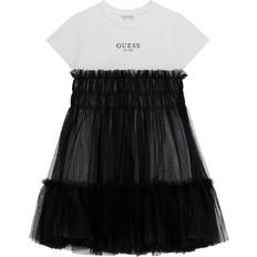 Guess Tulle Dress - White/Black
