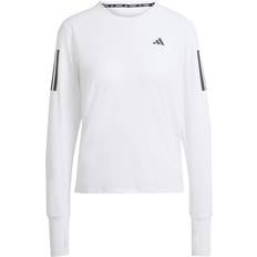 Tessuto Riciclato Camicie Maglia Own The Run Long Sleeve - White