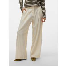 Kläder Vero Moda Vmperry Hög Midja Byxor - Birch