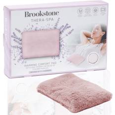 Brookstone Hot/Cold Microwavable Heating Pad for Period Cramps Premium Comfort Fur Massage Pad Cold Pack for Back Pain Relief Small Microwave Heating Pad Infused with Lavender (Blush Pink)