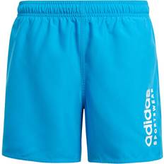 Hvite Badebukser Sportswear Essentials Logo Badeshorts - Bright Blue/White