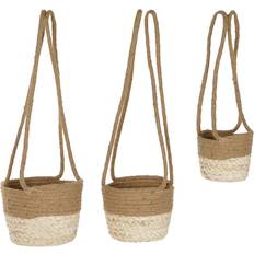 Natur Krukor Home ESPRIT Naturlig Ljusbrun Modern Jute Blomkrukset 26 x 26 x 70 cm