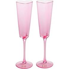 Paris Hilton Heart-Shaped Flute Set of 2 5.5 oz Champagne Glass 5.5fl oz 2pcs