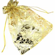 Gold Gift Bags Coofandy Drawstring Heart Flower Bags 8 x 12 Inch