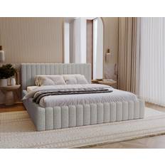 Ensembles de Lit vente Lit Double 140x200 Billo Gris Clair