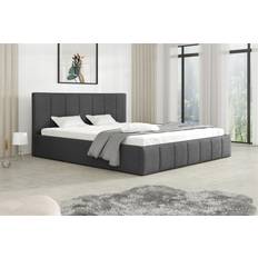 Grey Bed Packages Polsterbett Doppelbett Detroit 180x200 cm