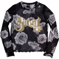 Ladies Crop Top - Logo & Roses