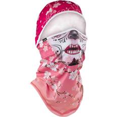 Red - Skiing Clothing ZANheadgear SportFlex Convertible Balaclava - Red/Pink/White