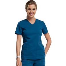 Dickies Balance Women Scrubs Top V-Neck - Caribbean Blue