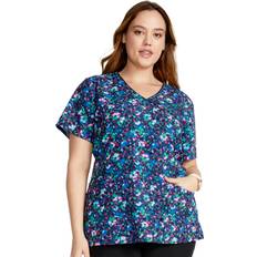 Work Tops Cherokee Prints Women Scrubs - Confetti Daisies