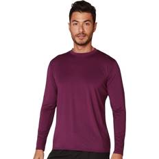 Purple Rash Guards & Base Layers Ingear Rash Guard Long Sleeve Swim Shirt for Men UPF Sun Protection, Quick Dry, Moisture Wicking, Light Weight, Long Sleeves Shirt for Outdoor Sports (Purple, X-Large)